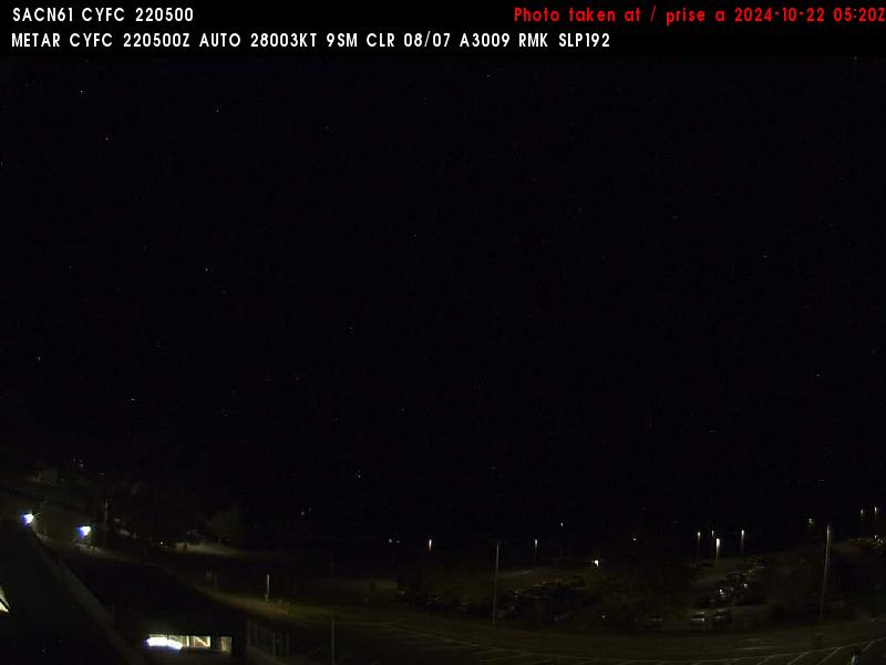 Web Cam image of Fredericton Airport (North)