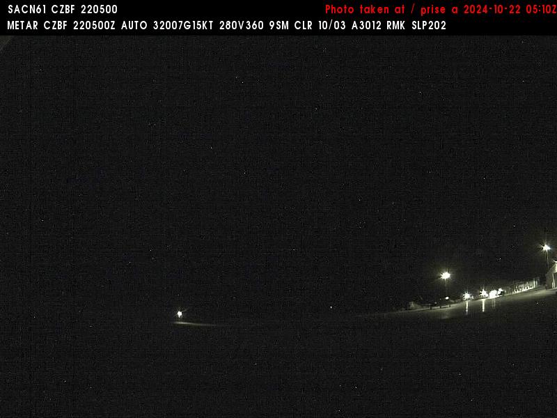 Web Cam image of Bathurst Airport (West)